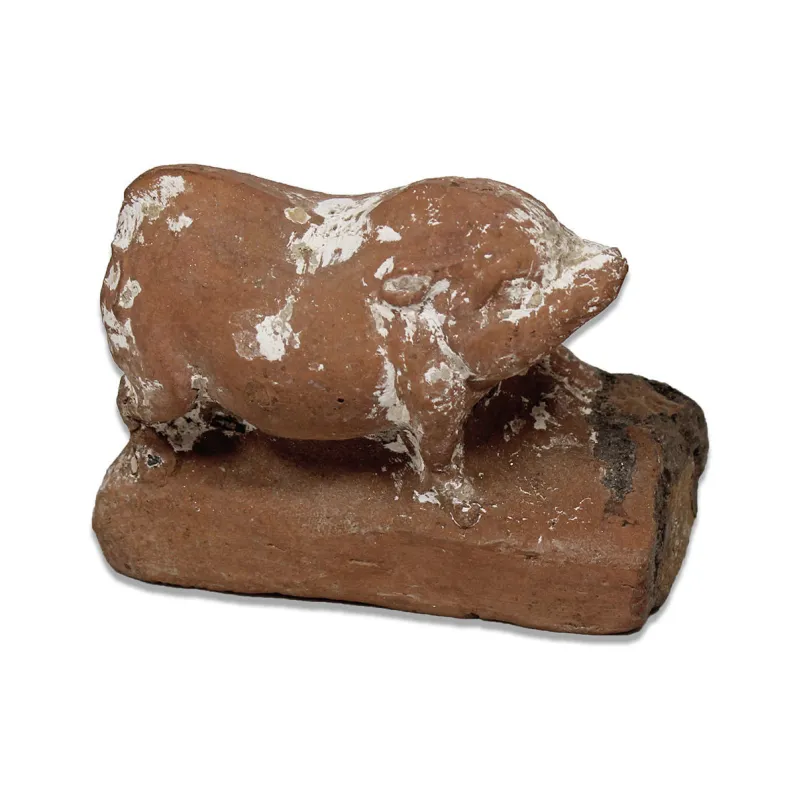 Avers, pour Greek, Hellenistic — Figurine of a standing pig — 2e - Ier siècle av. J.-C., 2e - Ier siècle av. J.-C.