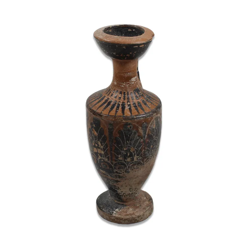 Avers, pour Greek, Attic — Lekythos with palmettes, black figures — 500 av. J.-C., 500 av. J.-C.