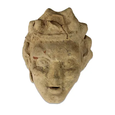 Avers, pour Greek, South Italy, Hellenistic Period — Mask of youthful satyr — 2e - Ier siècle av. J.-C., 2e - Ier siècle av....