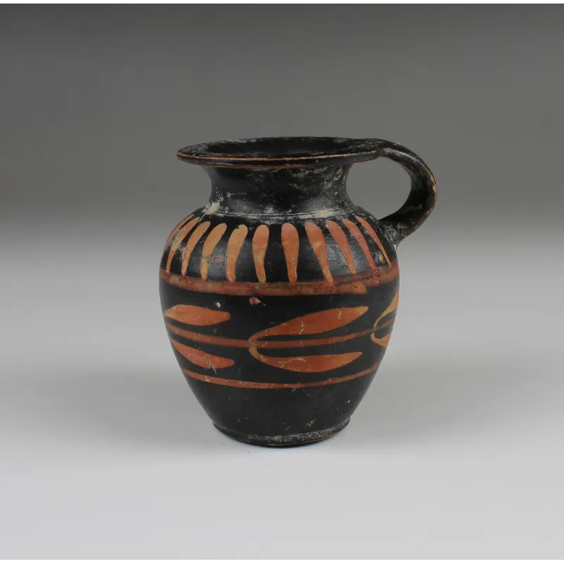 Obverse, for Greek, Apulian — Miniature olpe — 4th Century B.C, 4th Century B.C