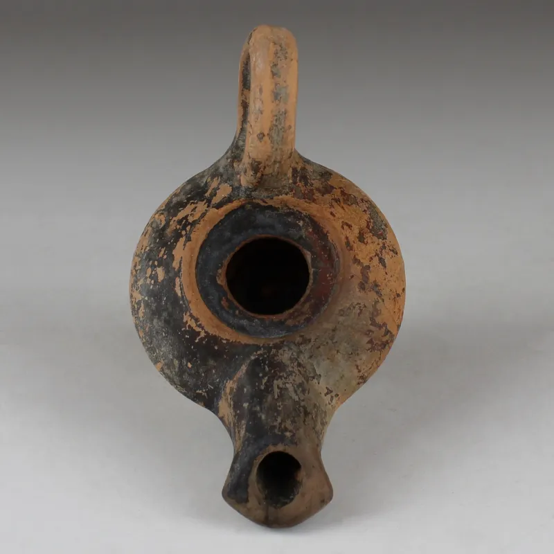 Obverse, for Greek — Oil lamp, Type Apulian and Cnidian — 2nd Century B.C, 2nd Century B.C