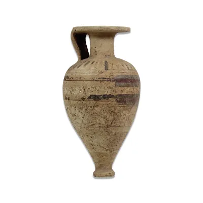 Obverse, for Greek, Etrusco - Corinthian — Piriform aryballos with bands decoration — 6th Century B.C, 6th Century B.C