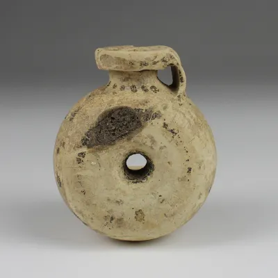 Obverse, for Greek, Etrusco – Corinthian — Ring aryballos — 6th Century B.C, 6th Century B.C