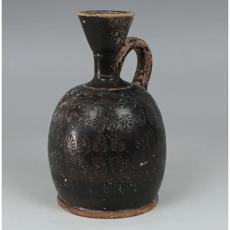 Obverse, for Greek — Squat lekythos with palmettes — 5th - 4th Century B.C, 5th - 4th Century B.C