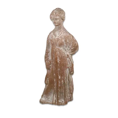 Obverse, for Greek — Statuette of a standing woman — 4th - 3rd Century B.C, 4th - 3rd Century B.C