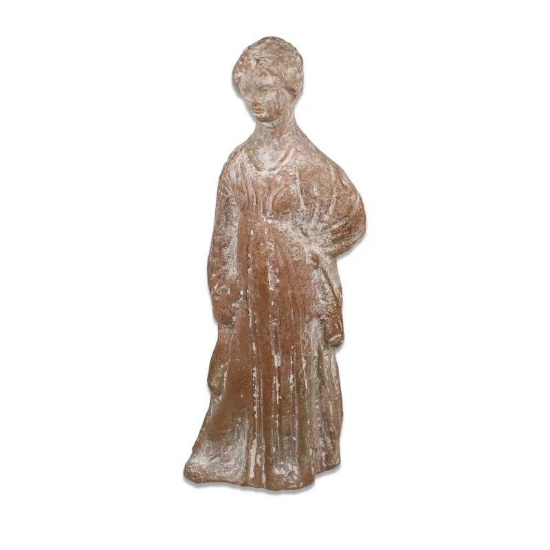 Avers, pour Grec — Statuette of a standing woman — 4e - 3e siècle av. J.-C., 4e - 3e siècle av. J.-C.