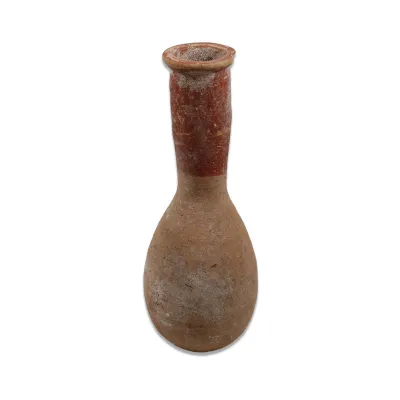 Avers, pour Greek, Hellenistic — Unguentarium with red brown slip at the upper part — 3e - Ier siècle av. J.-C., 3e - Ier...
