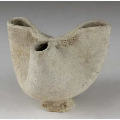 Obverse, for Iron Age, Punic — Oil lamp with three nozzles, Type Deneauve X — 2nd Century B.C, 2nd Century B.C