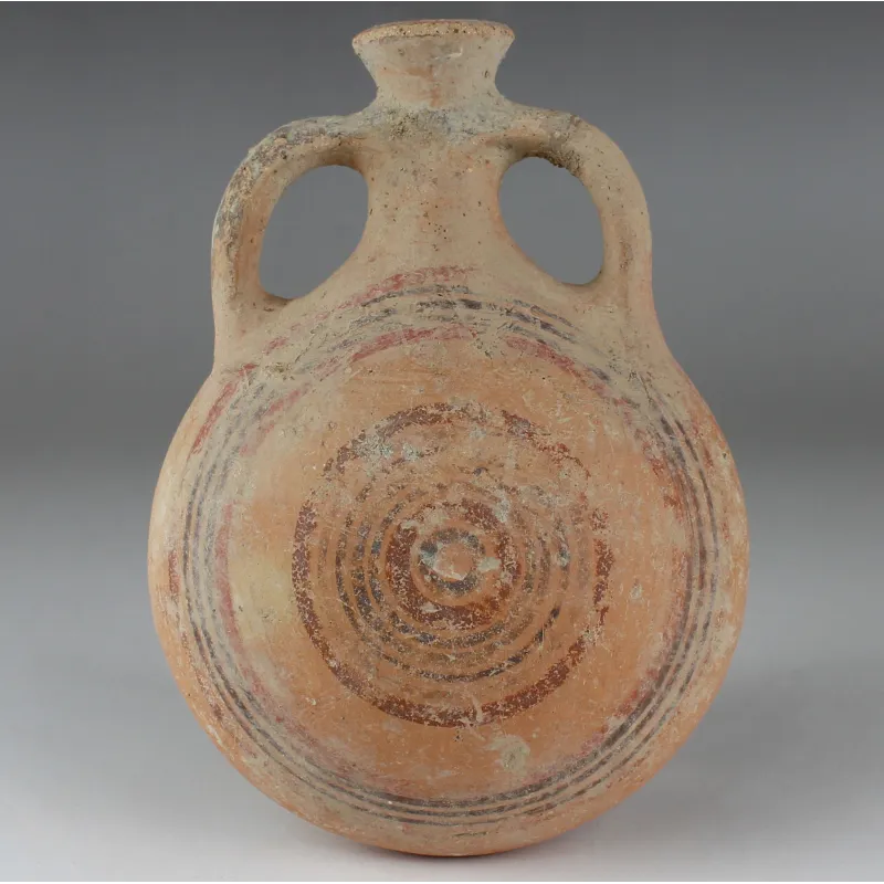 Obverse, for Iron Age, Cypriot — Pilgrim's Flask — 1100 - 900 B.C, 1100 - 900 B.C