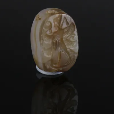 Avers, pour Iron Age, Moabite — Seal depicting the god Chemosh dressed in the Egyptian style — 7e - 6e siècle av. J.-C., 7e...
