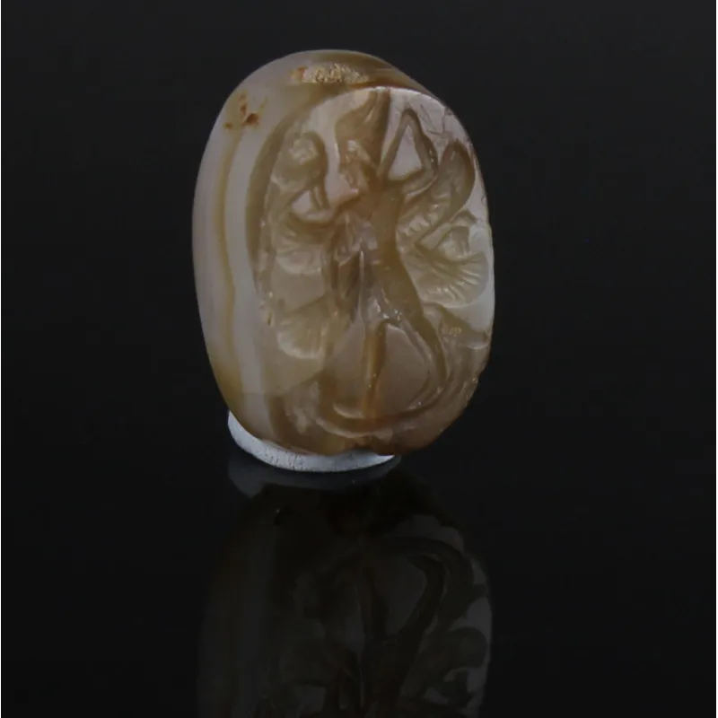 Avers, pour Iron Age, Moabite — Seal depicting the god Chemosh dressed in the Egyptian style — 7e - 6e siècle av. J.-C., 7e...