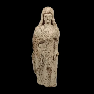 Obverse, for Iron Age, Cyprus — Statuette of a Kore — 7th - 5th Century B.C, 7th - 5th Century B.C