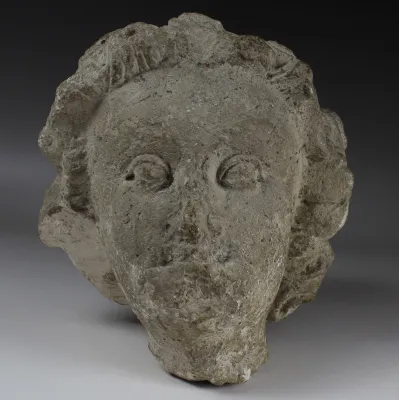 Obverse, for Medieval, France — Head of an Angel — 14th Century A.D, 14th Century A.D