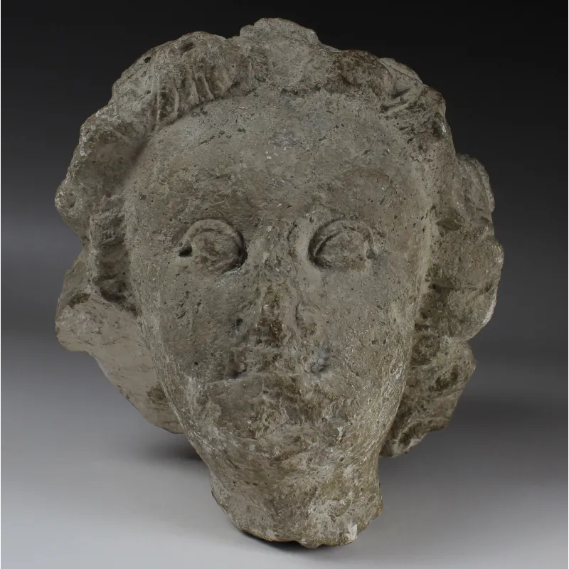 Avers, pour Medieval, France — Head of an Angel — 14e siècle ap. J.-C., 14e siècle ap. J.-C.