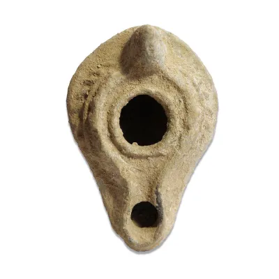 Obverse, for Medieval, Levant, Syria or Libya — Oil lamp — 4th - 6th Century A.D, 4th - 6th Century A.D