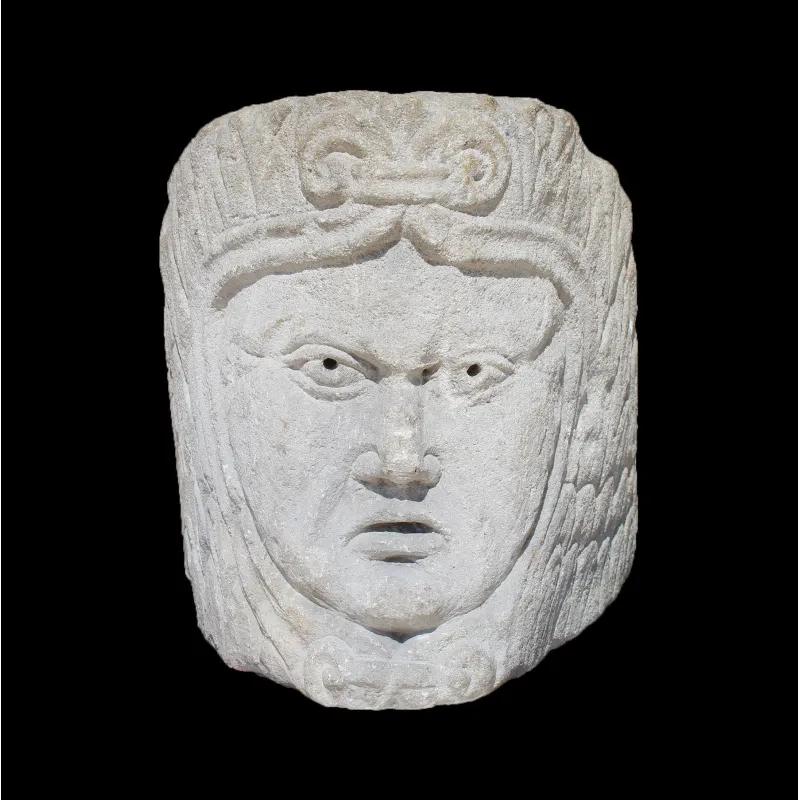 Obverse, for Roman, Gaul — Angular mask — 4th Century A.D, 4th Century A.D