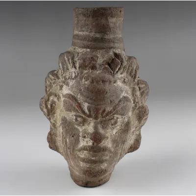 Obverse, for Roman — Bottle in the shape of a Satyr — 3rd - 4th Century A.D, 3rd - 4th Century A.D