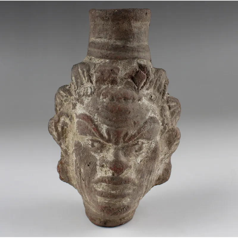 Obverse, for Roman — Bottle in the shape of a Satyr — 3rd - 4th Century A.D, 3rd - 4th Century A.D