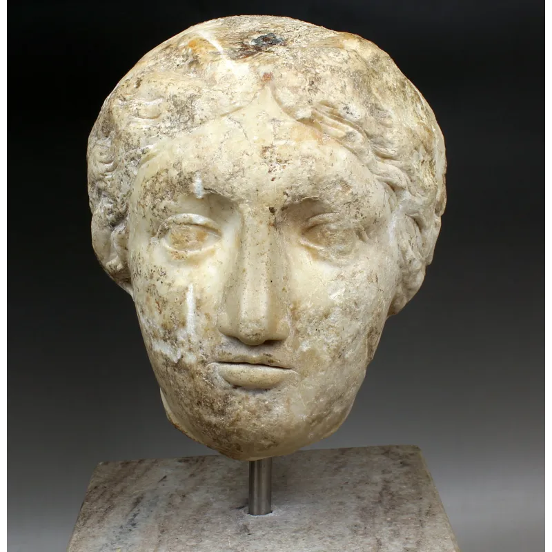Obverse, for Ancient — Roman female head reused later as weight