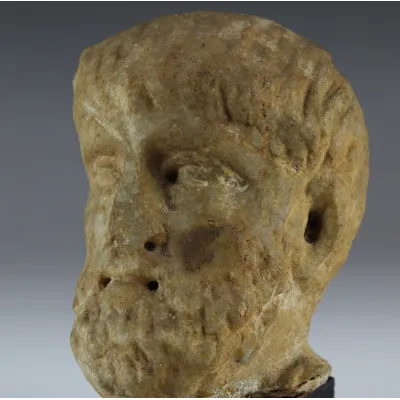 Avers, pour Romain — Head of a bearded man — 2e siècle ap. J.-C., 2e siècle ap. J.-C.