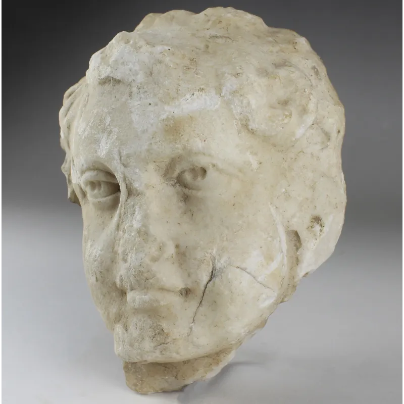 Obverse, for Roman — Head of a boy (fragment) — 2nd - 3rd Century A.D, 2nd - 3rd Century A.D