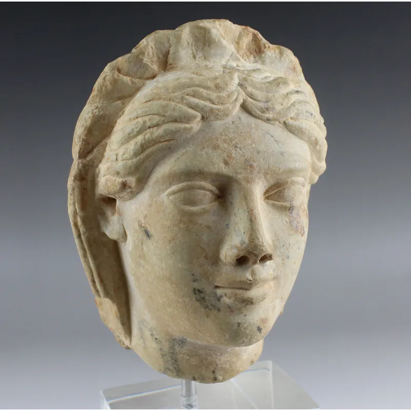 Obverse, for Ancient — Roman head of a woman with a headdress