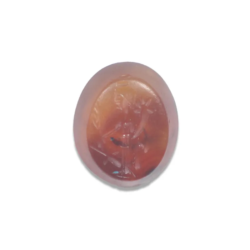 Obverse, for Roman — Intaglio stone depicting Fortuna with cornucopia and palm branch — 2nd - 3rd Century A.D, 2nd - 3rd...