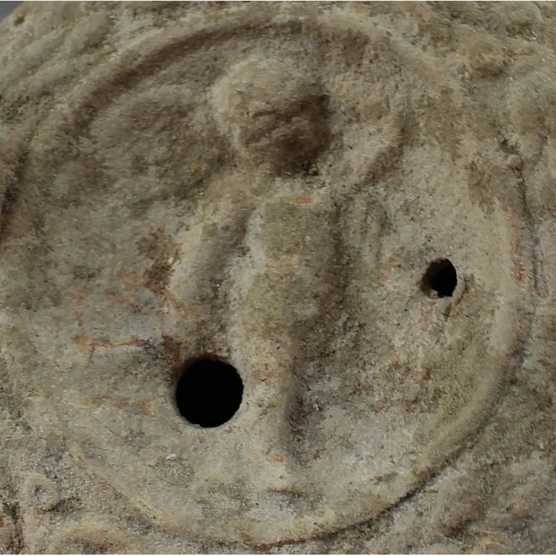 Obverse, for Roman — Oil lamp with winged genie, Type Bussière D X 4 — 175 - 250 Century A.D, 175 - 250 Century A.D