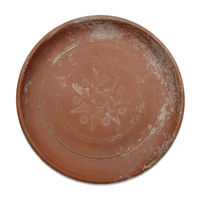 Obverse, for Roman — Plate with vegetal decoration — 4th Century A.D, 4th Century A.D