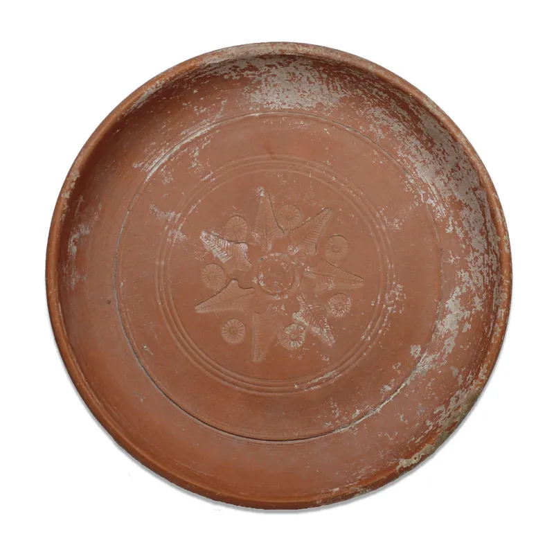Obverse, for Roman — Plate with vegetal decoration — 4th Century A.D, 4th Century A.D