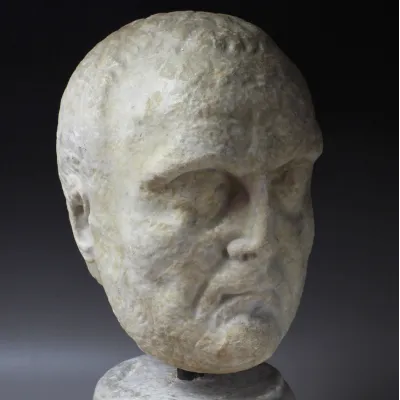 Avers, pour Romain — Portrait head of a Patrician — Ier siècle av. J.-C., Ier siècle av. J.-C.