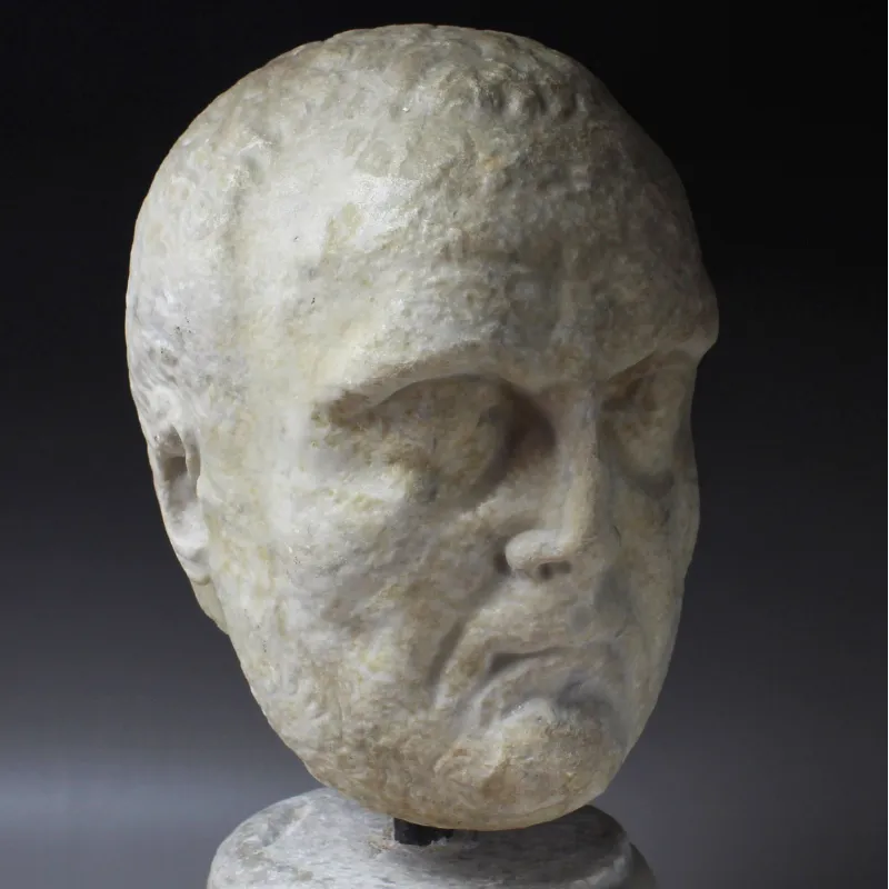 Obverse, for Roman — Portrait head of a Patrician — 1st Century B.C, 1st Century B.C