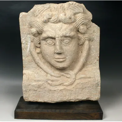 Obverse, for Roman — Relief of Medusa and Hercules knot — 2nd - 3rd Century A.D, 2nd - 3rd Century A.D