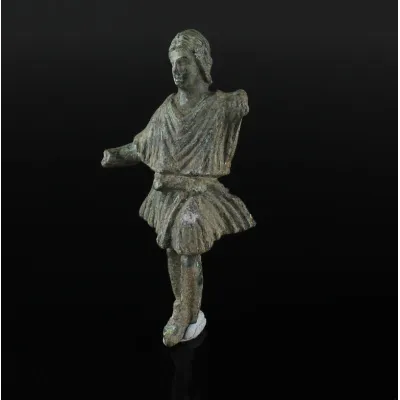 Obverse, for Roman — Statuette of a Lar — 1st - 3rd Century A.D, 1st - 3rd Century A.D