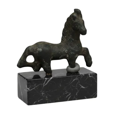 Ancient Rome bronze horse statuette