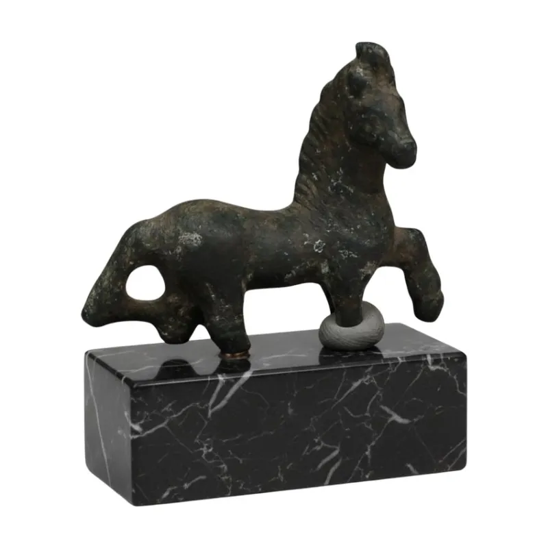 Ancient Rome bronze horse statuette