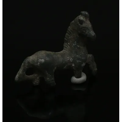 Ancient Rome bronze horse statuette