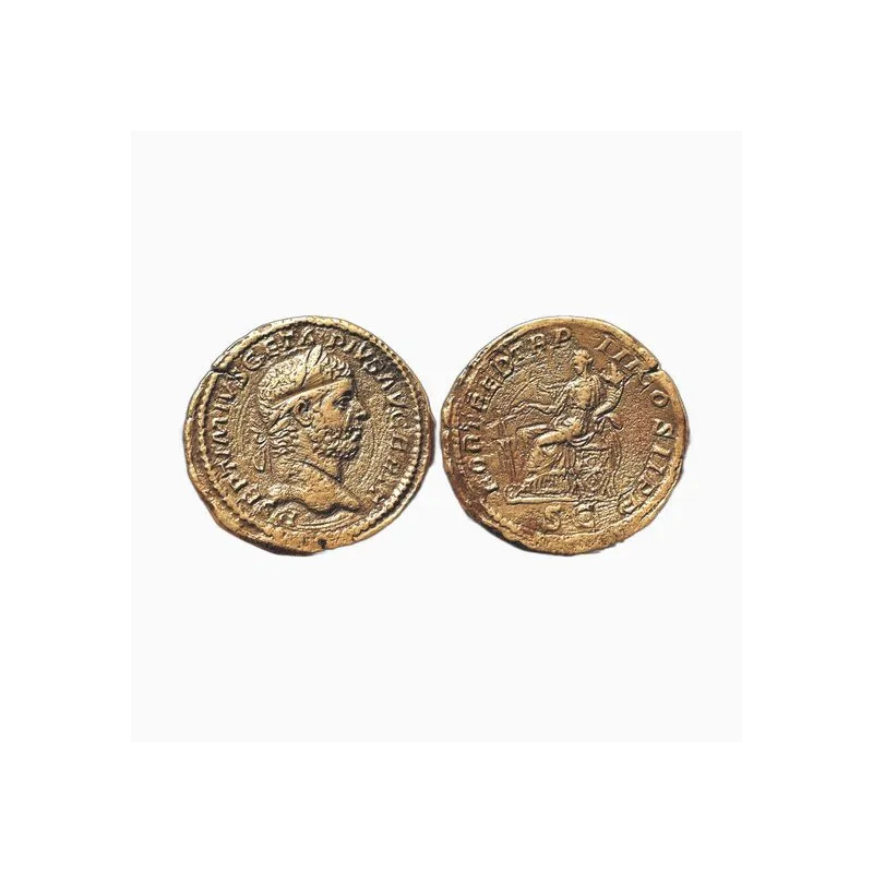 Geta Auguste, Sesterce - Rome, 211 apr. J.-C., Fortuna Redux au revers - 003370