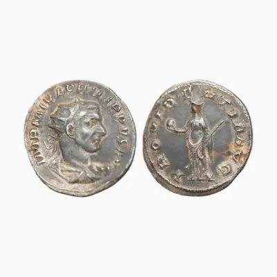 Philippe l'Arabe - Antoninien hybride au revers DIANA LVCIFERA de Gordien III - 003384