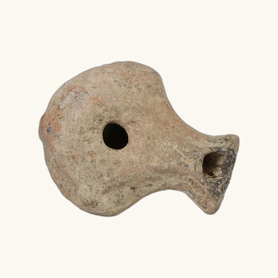 Lampe à huile égyptienne en céramique – Type Cahn-Klaiber 3.1.6, période ptolémaïque (IIe–Ier siècle av. J.-C.) - vue 2