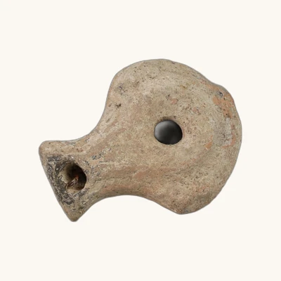 Lampe à huile égyptienne en céramique – Type Cahn-Klaiber 3.1.6, période ptolémaïque (IIe–Ier siècle av. J.-C.) - vue 3