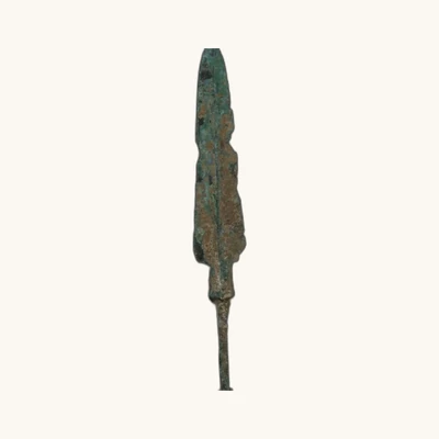 Proche-Orient – Pointe de flèche en bronze (1er millénaire av. J.C) – Avec certificat d’authenticité - vue 4