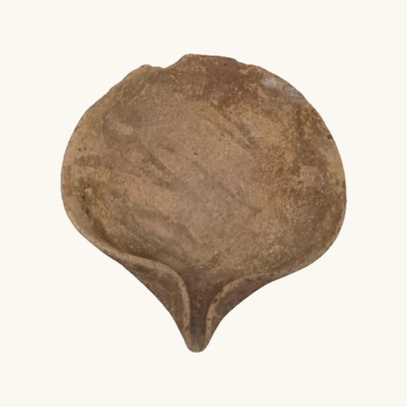 Levantine Large Ceramic Oil Lamp - vue 1
