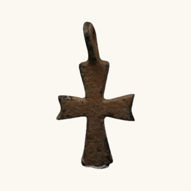 Byzantine Bronze Cross Pendant – 7th-10th Century AD - vue 1
