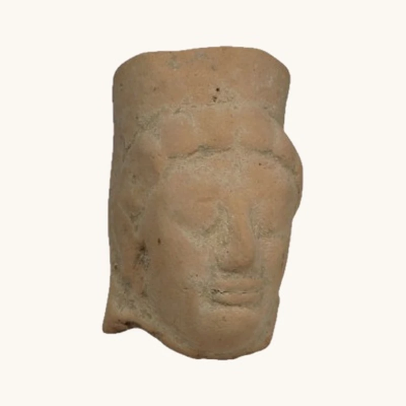 Mycenaean Ancient Greek Pottery Head – 4th Century BC - vue 1