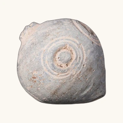 Byzance – Rare Grenade à main en faïence « Feu grec » (IXe–XIe siècle)– certificat d’authenticité - vue 3