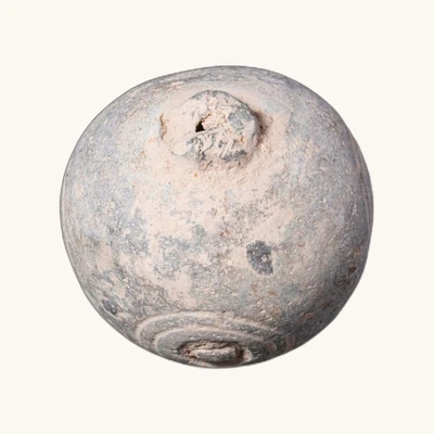 Byzance – Rare Grenade à main en faïence « Feu grec » (IXe–XIe siècle)– certificat d’authenticité - vue 5