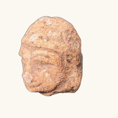 Sumérien – Tête de figurine en céramique (IIIe–IIe mill. av. J.-C.) – Avec certificat d’authenticité - vue 3