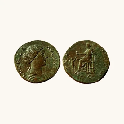 Lucilla – Sestertius “VENVS GENETRIX”, Rome 164–169 – Certificate of Authenticity - vue 1