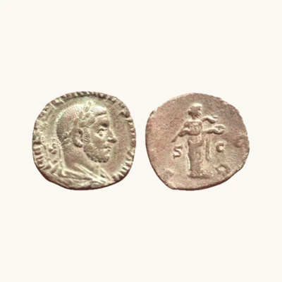 Rare sestertius of Volusian – SALVS AVGG (251–253) - vue 1